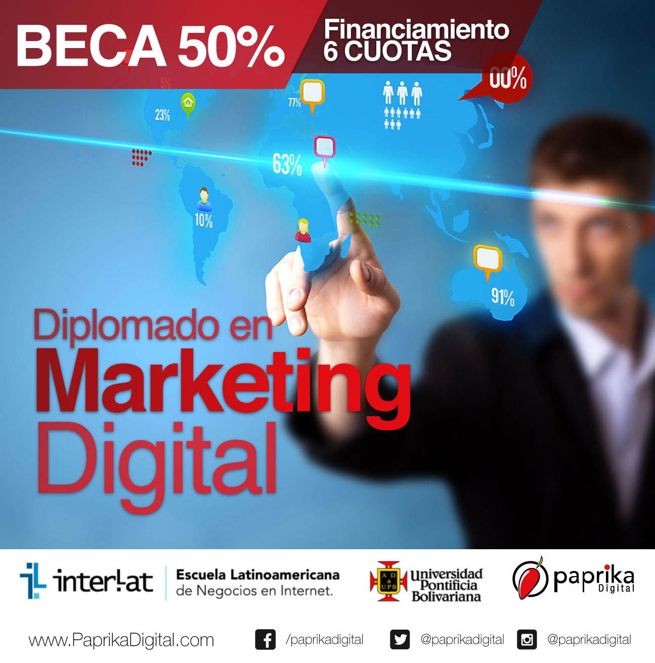 Beca 50%: Diplomado en Marketing Digital - Paprika Digital, agencia de marketing digital