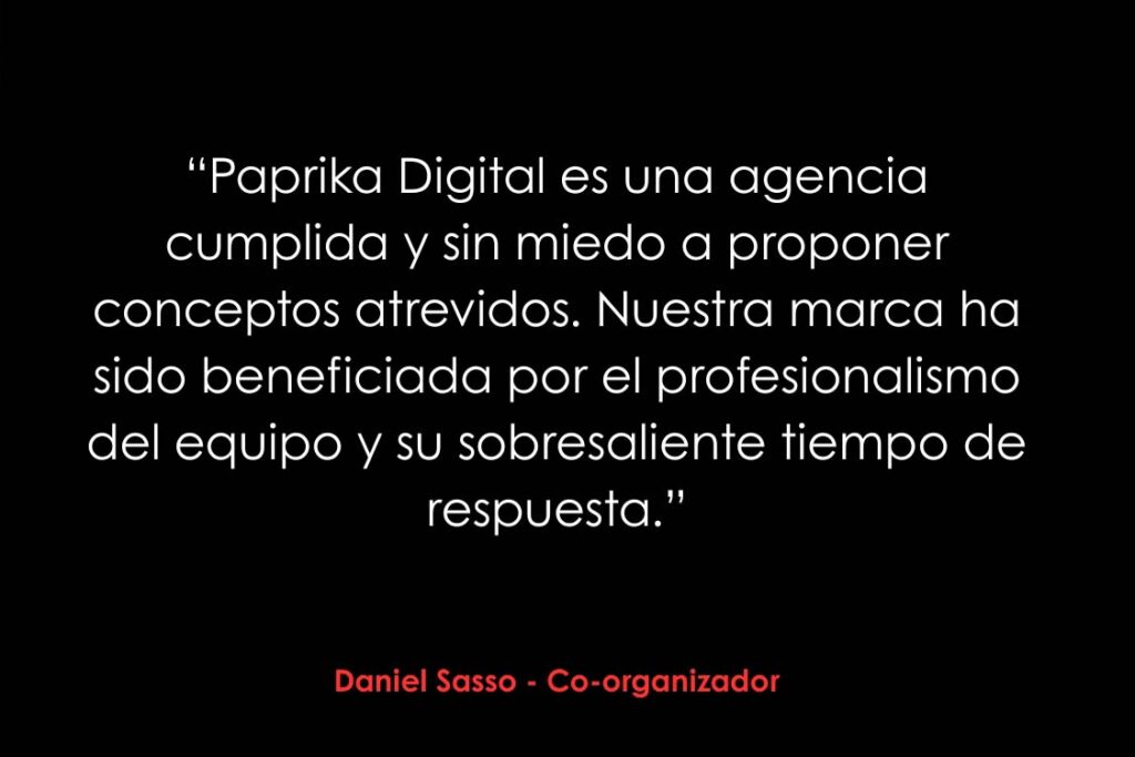 Resultado de testimonios de clientes de Paprika Digital desarrollado por Paprika Digital