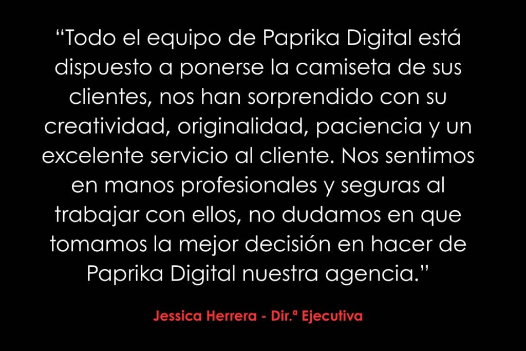 Proyecto de testimonios de clientes de Paprika Digital realizado por Paprika Digital