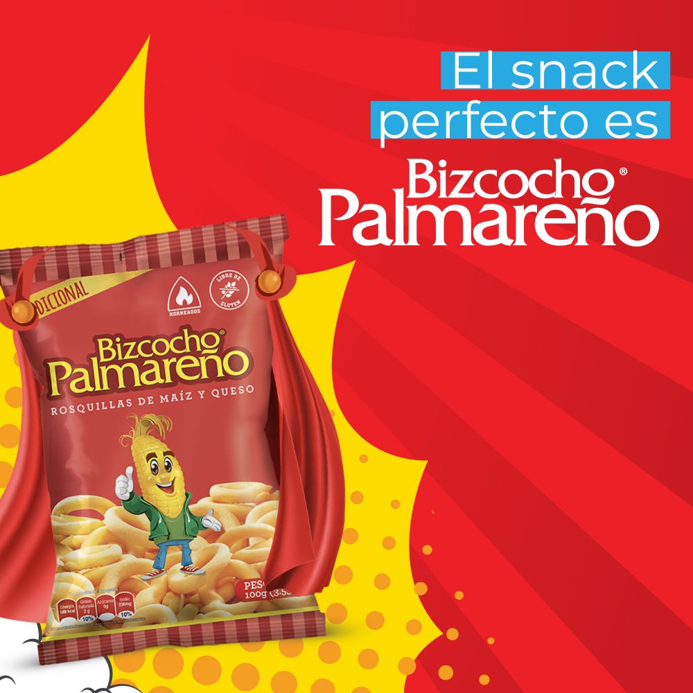 Ejemplo de gestion de redes sociales para Bizcocho Palmareño, agencia de marketing digital en Costa Rica