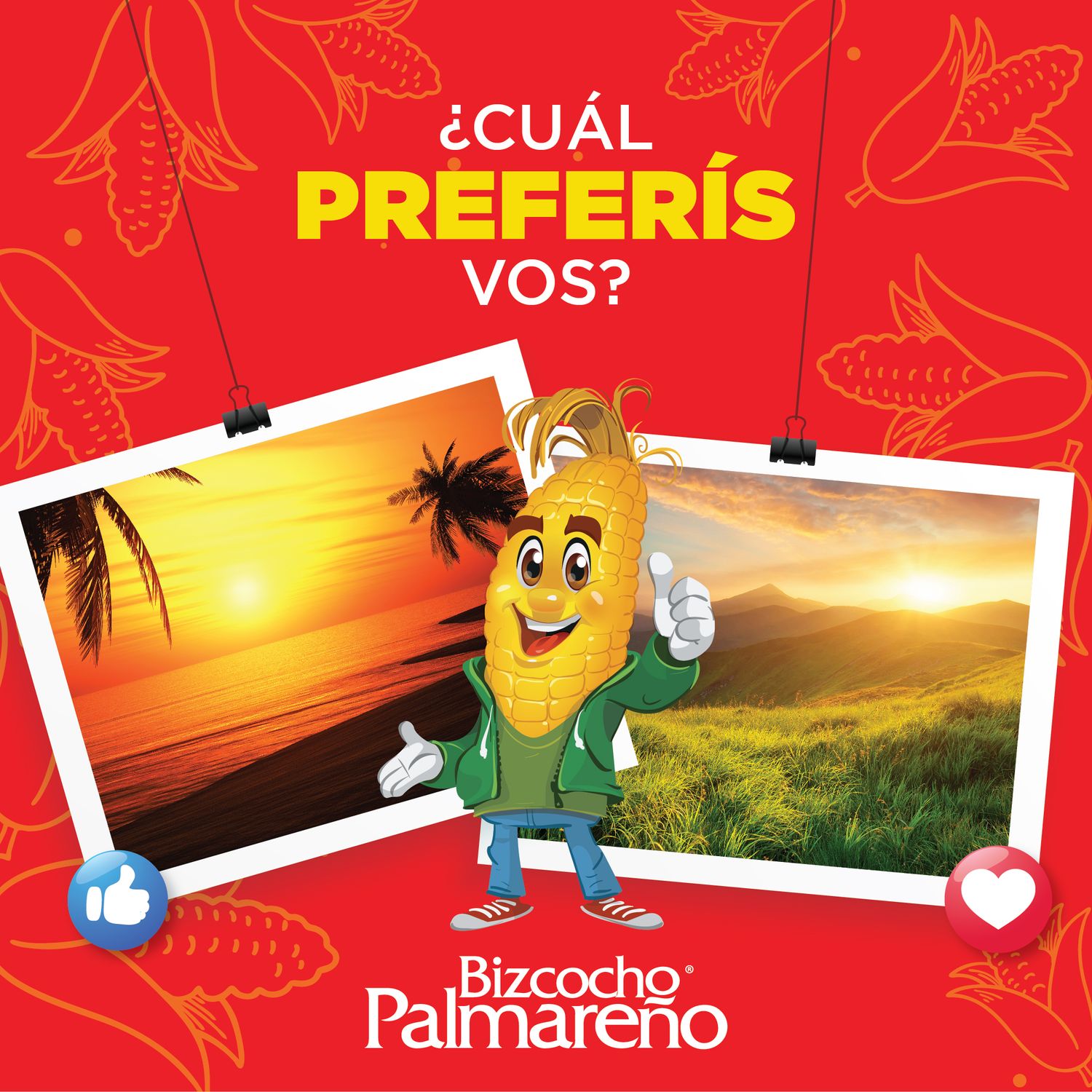 Proyecto de gestion de redes sociales para Bizcocho Palmareño realizado por Paprika Digital