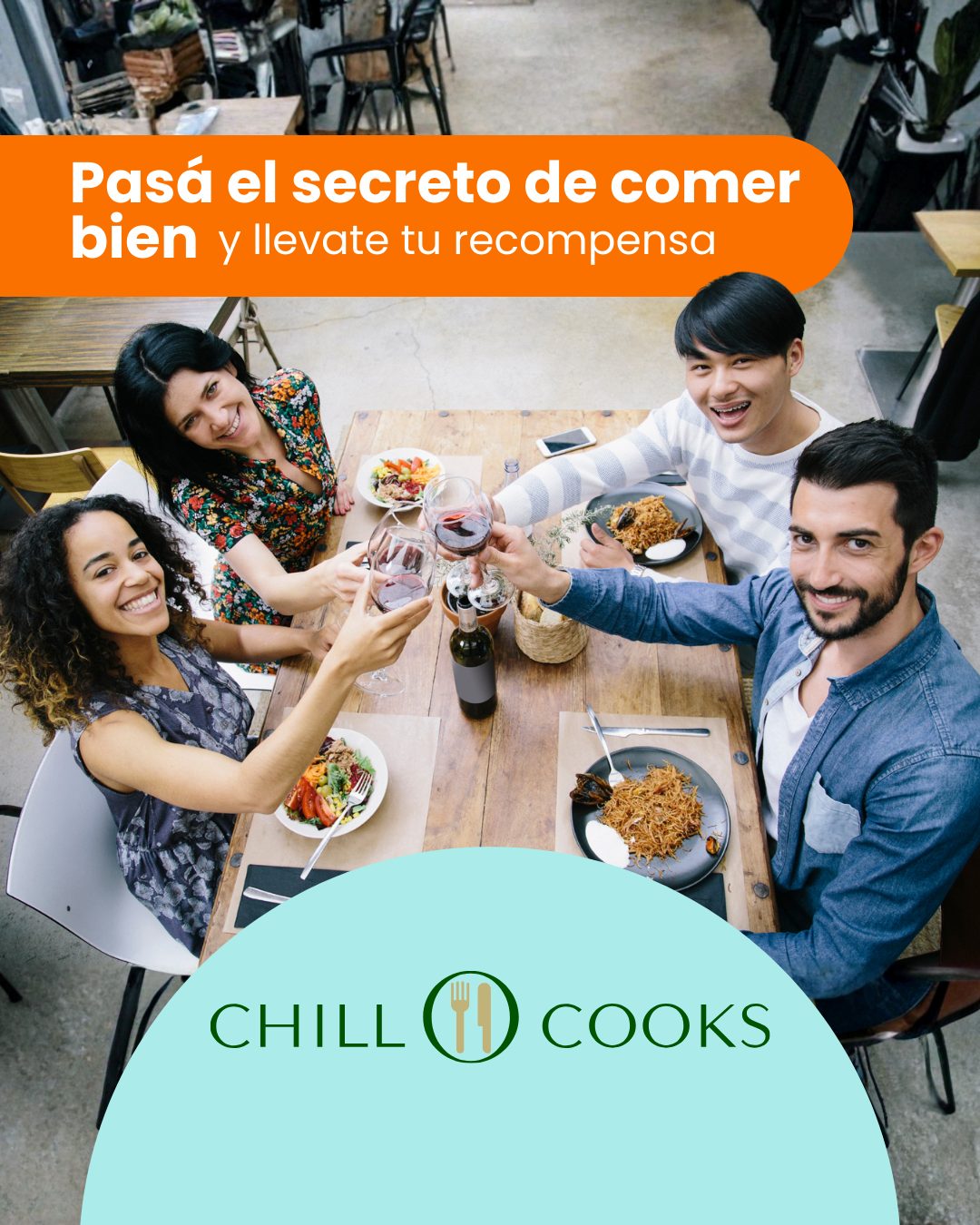 Trabajo de gestion de redes sociales para Chill Cooks hecho por el equipo de Paprika Digital