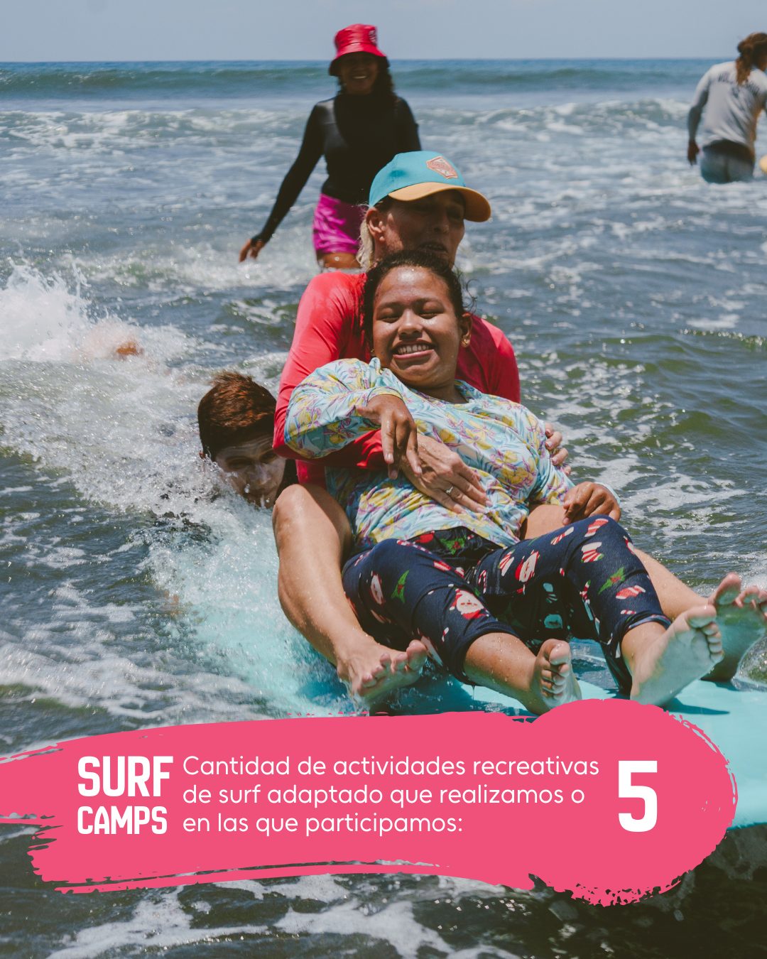 Resultado de gestion de redes sociales para Surf Adaptado desarrollado por Paprika Digital