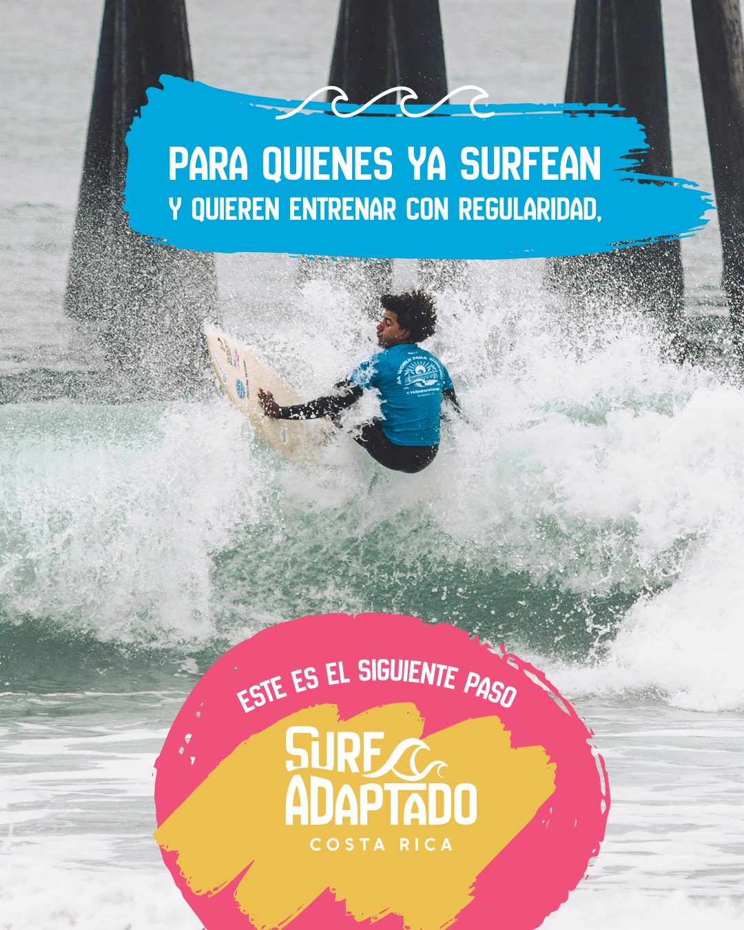 Proyecto de gestion de redes sociales para Surf Adaptado realizado por Paprika Digital