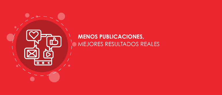 Menos publicaciones, mejores resultados reales